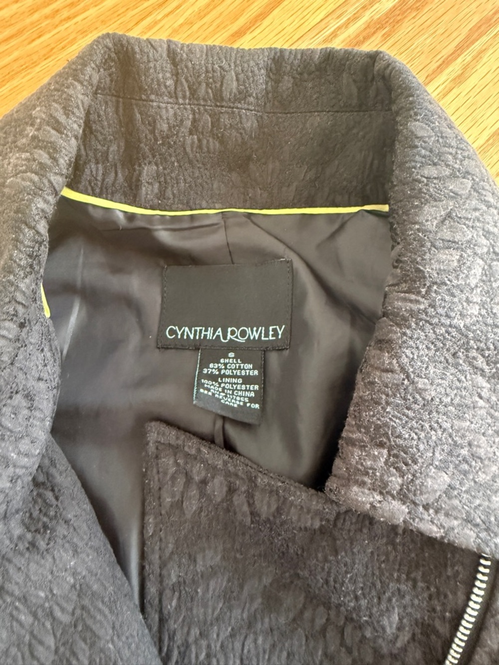 Cynthia Rowley black suit blazer jacket - Picture 2 of 4